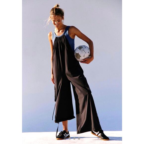 Free People Pathfinder One Piece Jumpsuit Skyline/Black Combo M - Picture 1 of 4